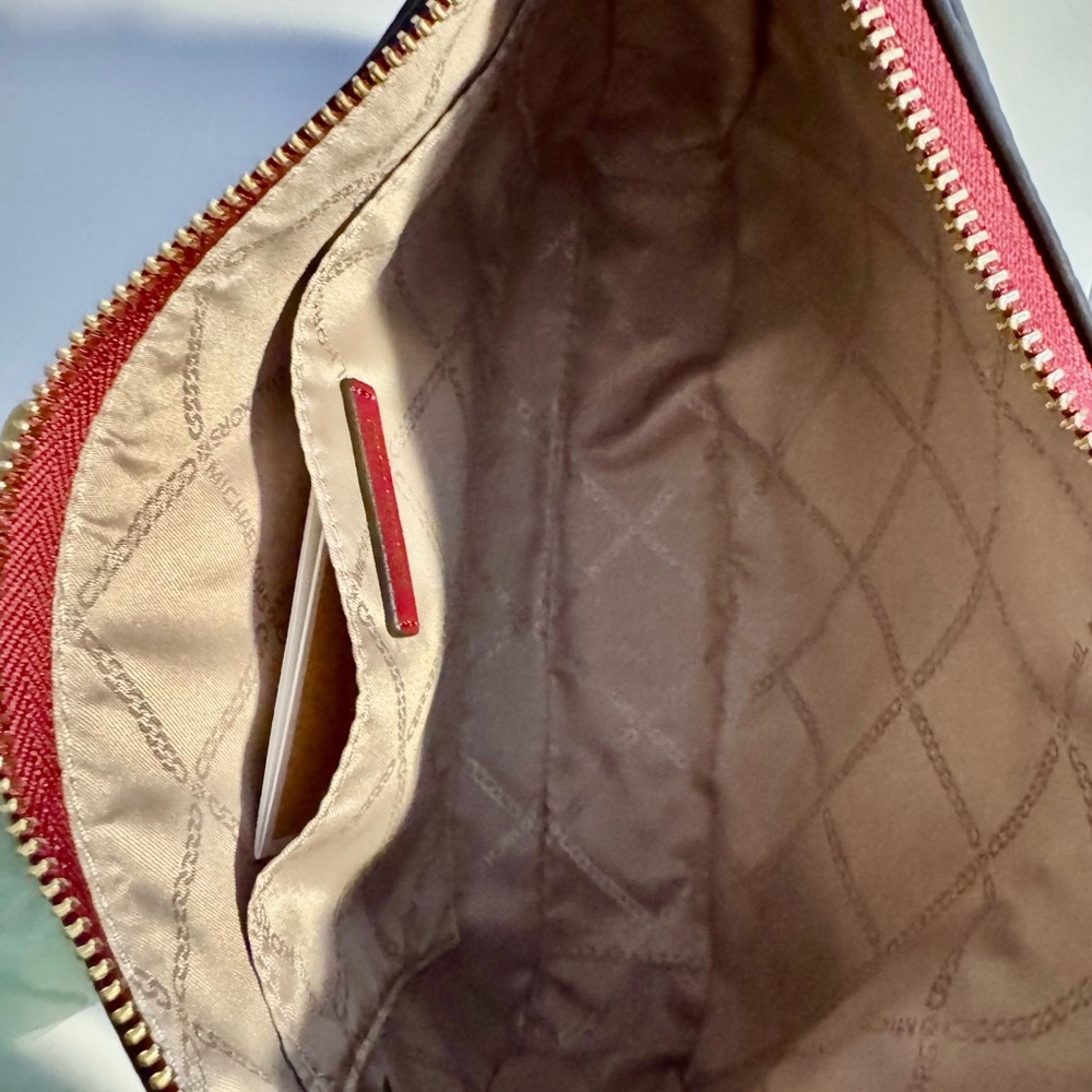 Michael Kors Burgundy Leather Shoulder Bag - Picture 5 of 7